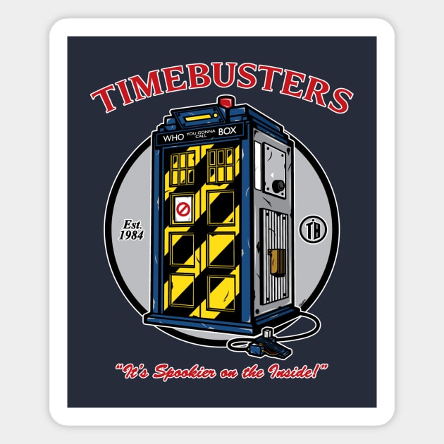 Timebusters Magnet by mikehandyart